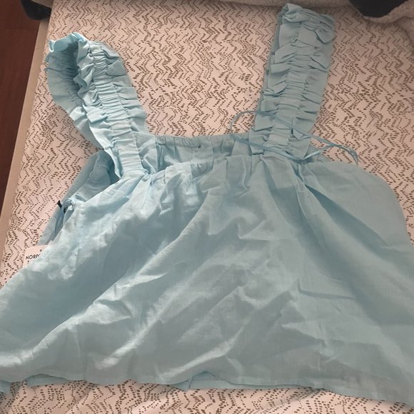 Ruffle Strap Cotton Tank Top - Picture 4 of 5